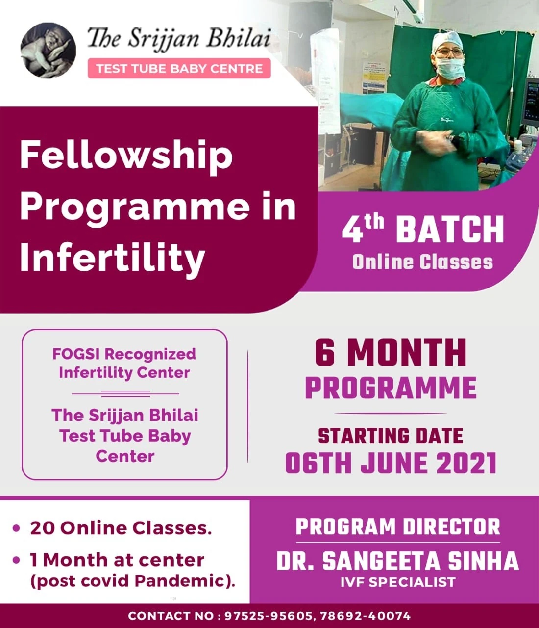 Online Fellowship program in Infertility
